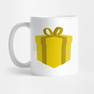 Yellow gift box Mug